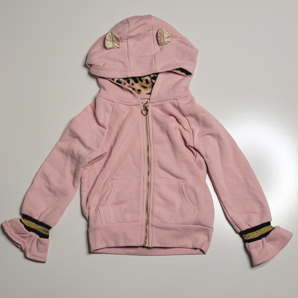 Girls zip up sweatshirt size 4.